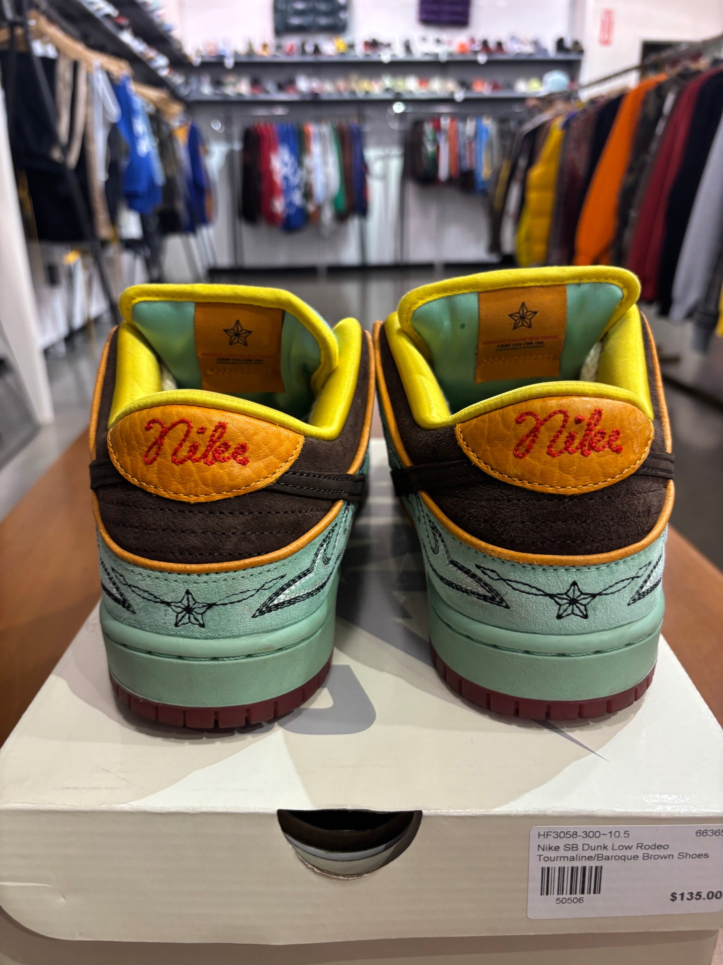 Preowned Nike SB Dunk Low Rodeo Tourmaline