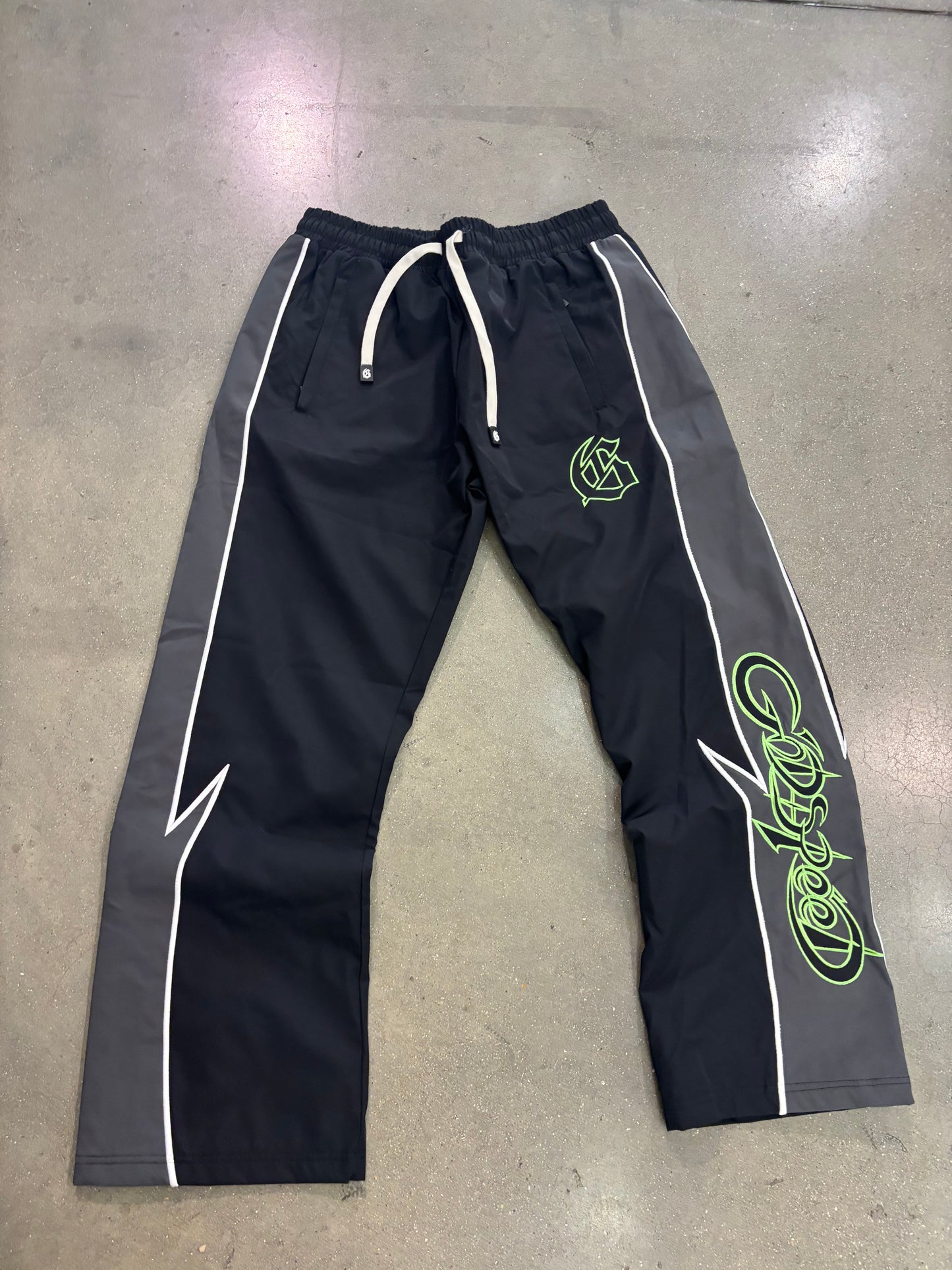 Preowned Godspeed GT Track Pants Black/Volt