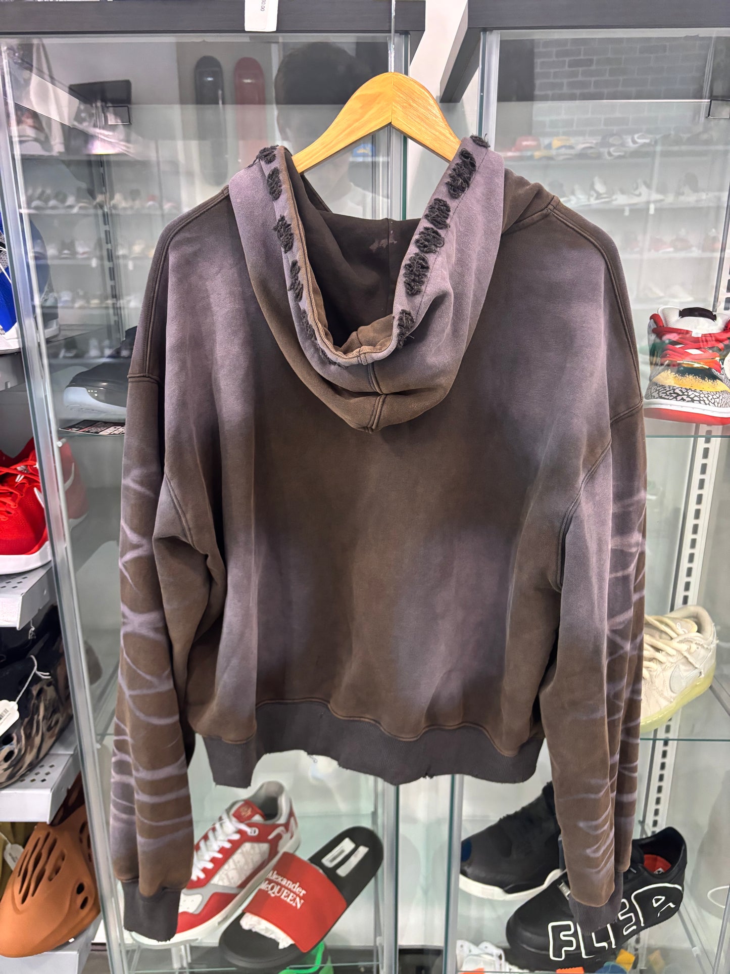 Preowned Vale Storm Garden Zip Up Hoodie Brown