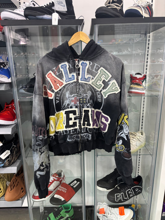Preowned Vale Forever Blessed Zip Up Hoodie Black