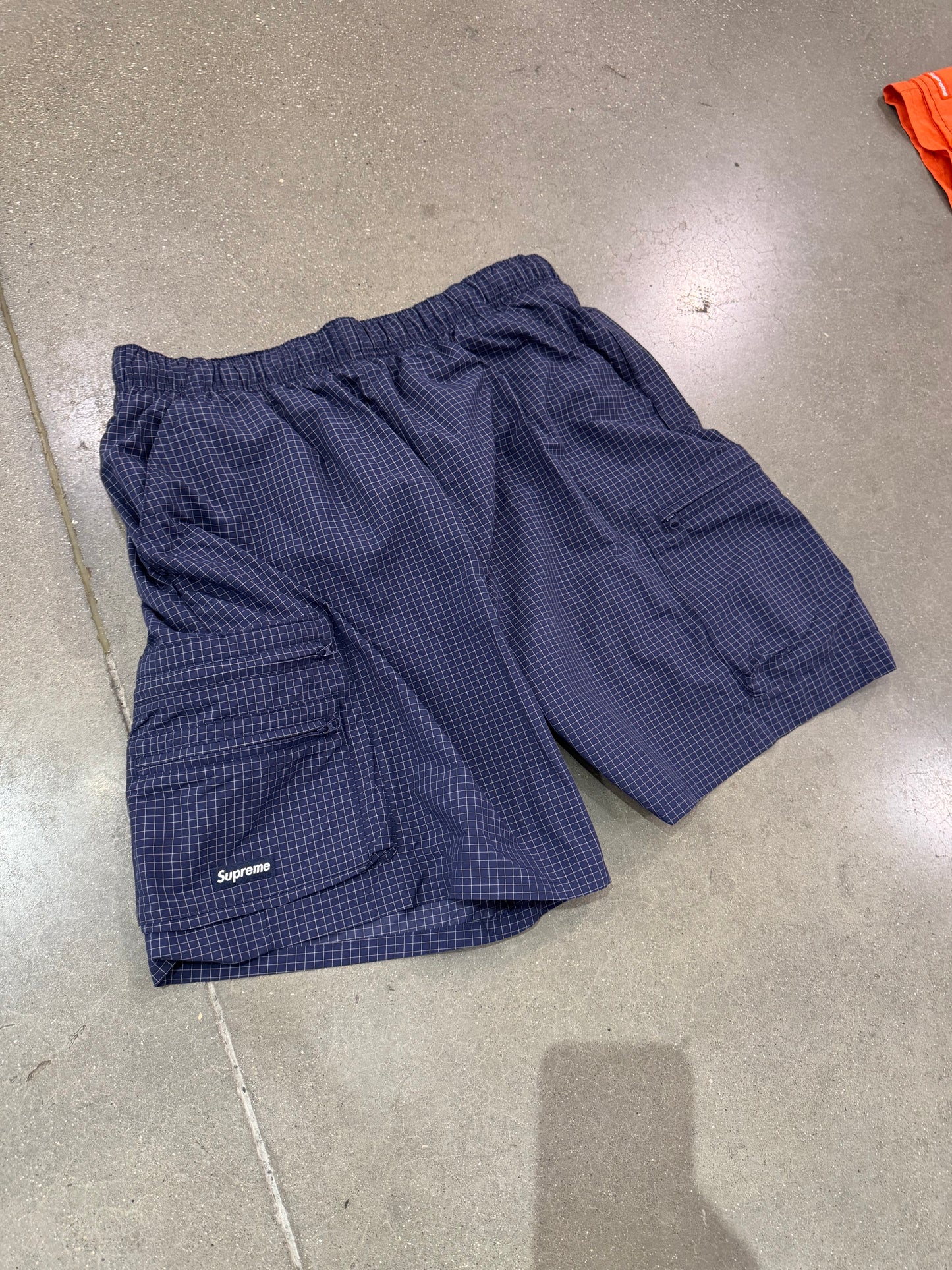 Supreme Rhinestone Mesh Shorts Navy