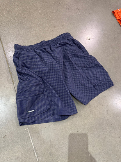 Supreme Rhinestone Mesh Shorts Navy