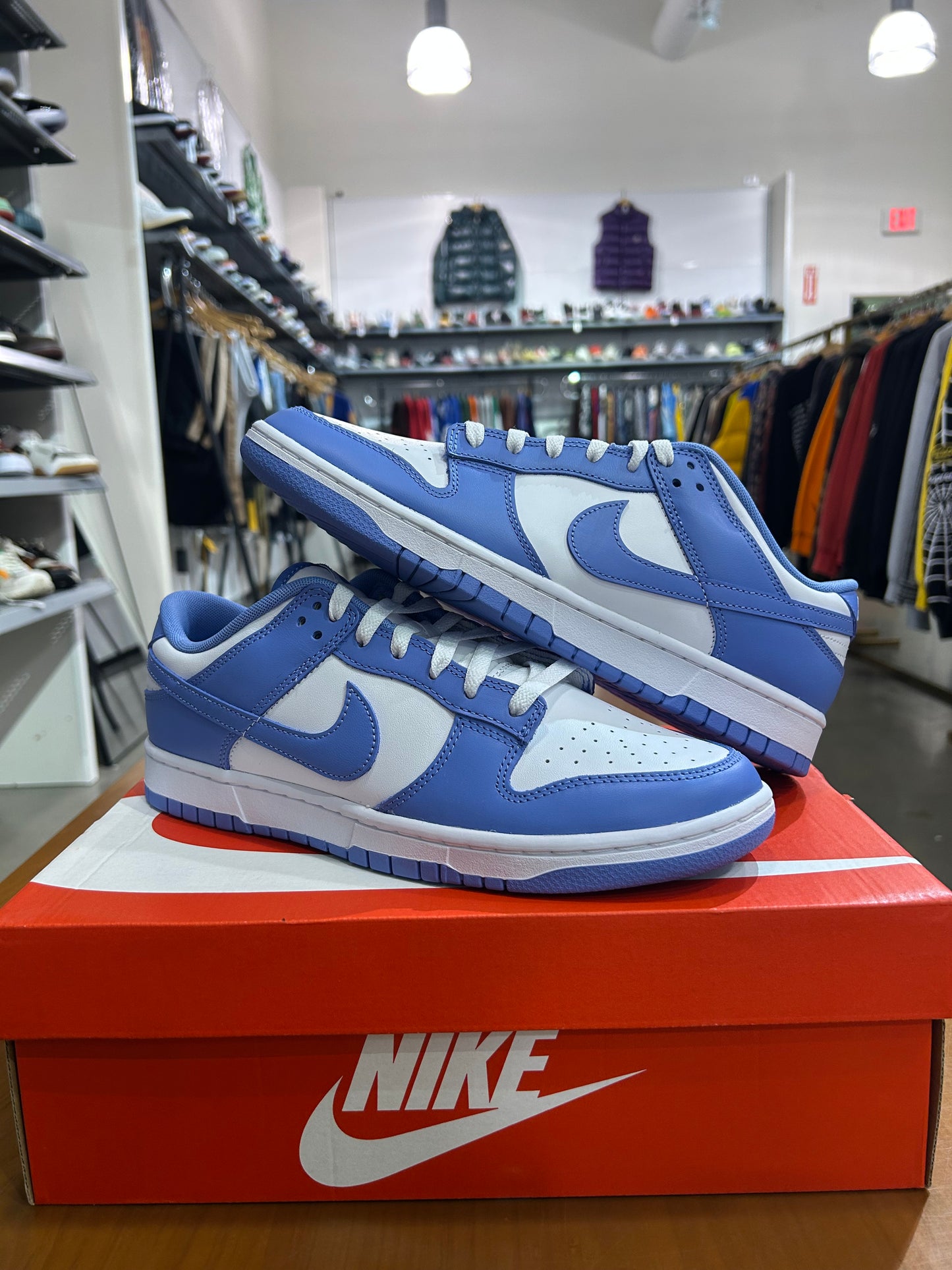 PREOWNED Nike Dunk Low Polar Blue Size 10.5