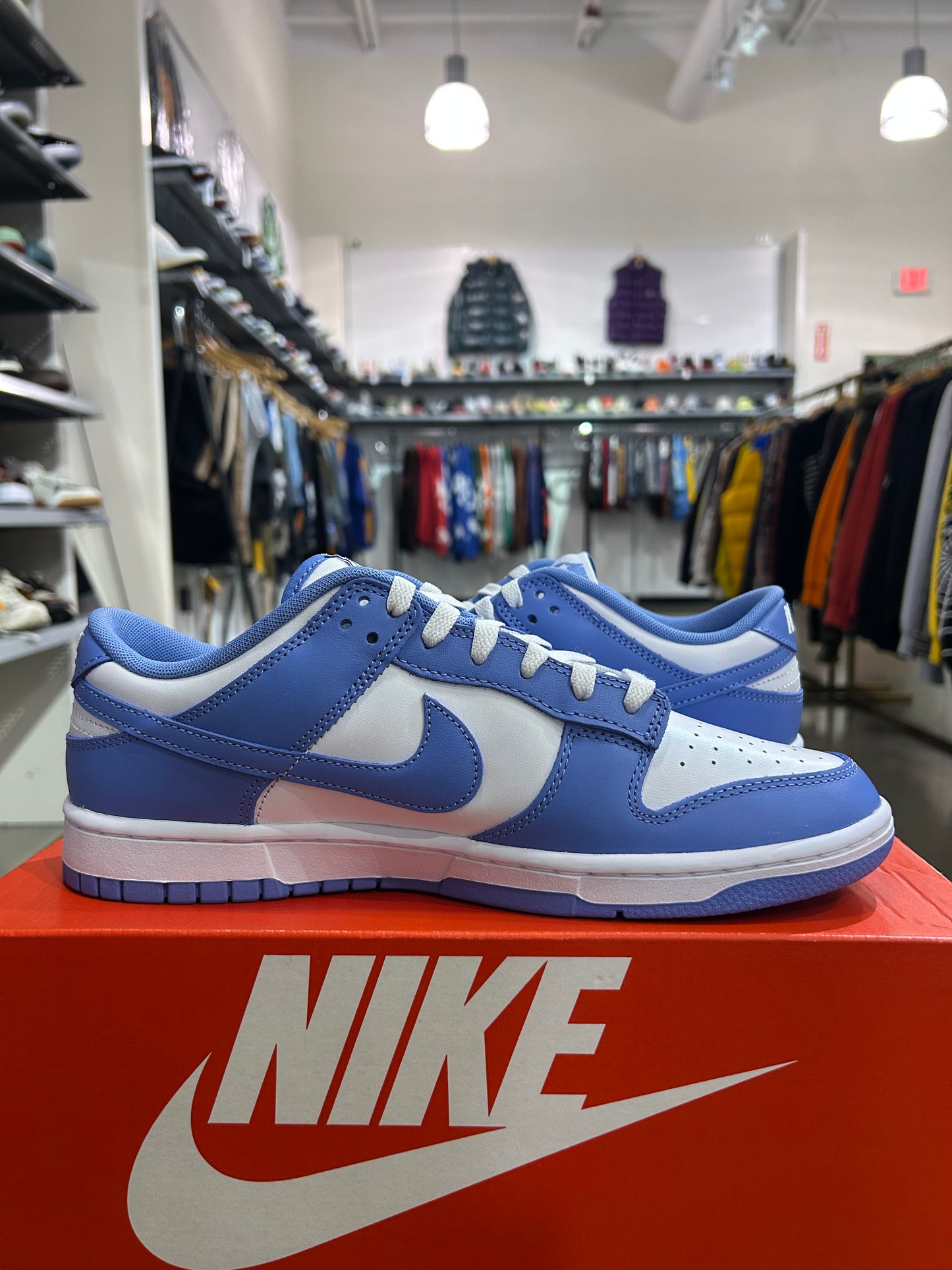 PREOWNED Nike Dunk Low Polar Blue Size 10.5