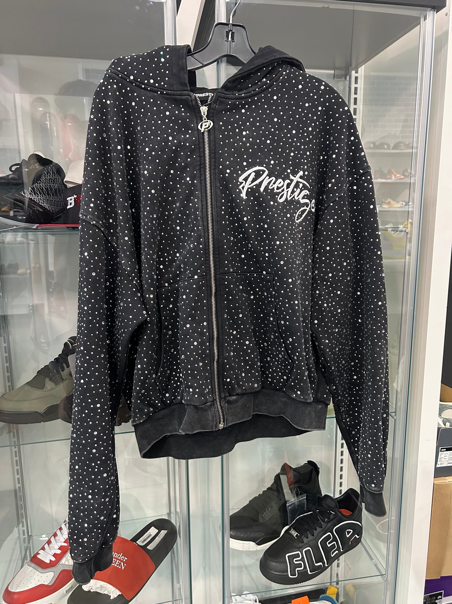 PREOWNED Prestige Diamond Hoodie Black