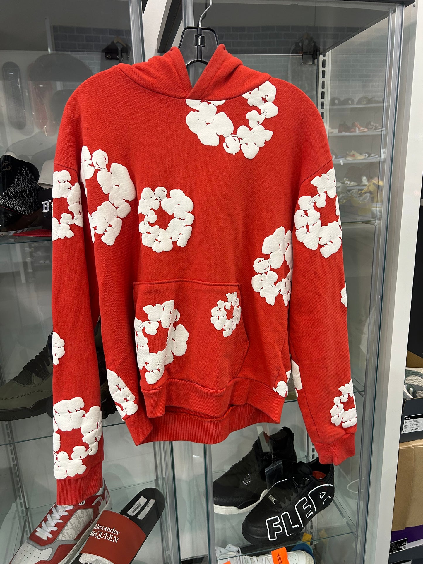 PREOWNED Denim Tears The Cotton Wreath Sweatshirt Red