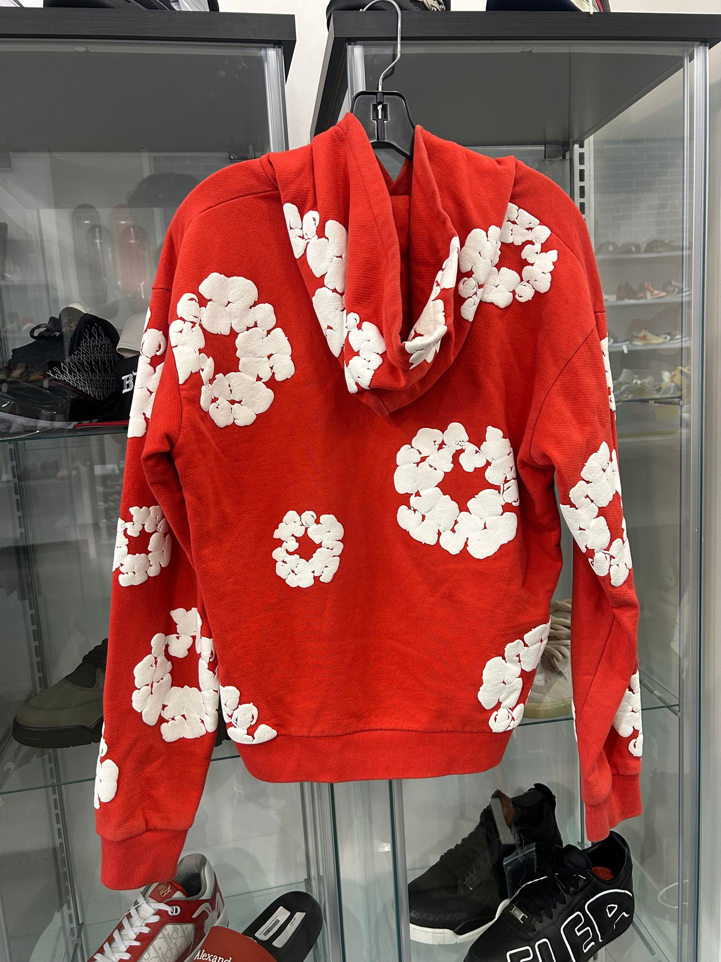 PREOWNED Denim Tears The Cotton Wreath Sweatshirt Red