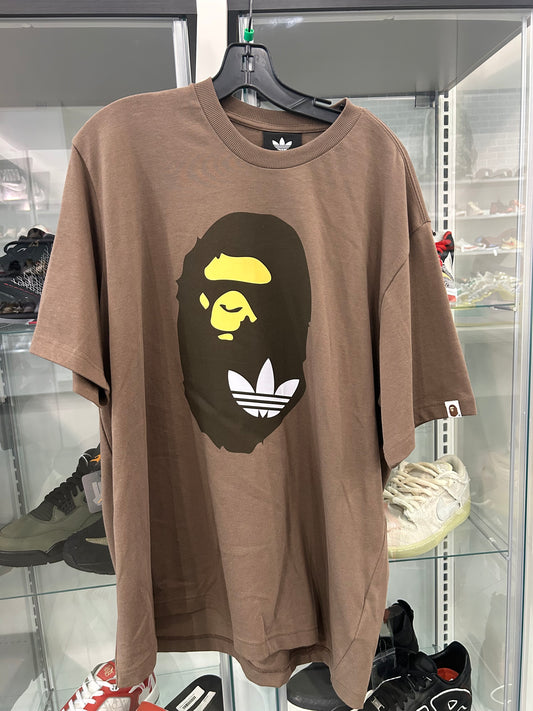 Adidas x BAPE Ape Head Tee Brown