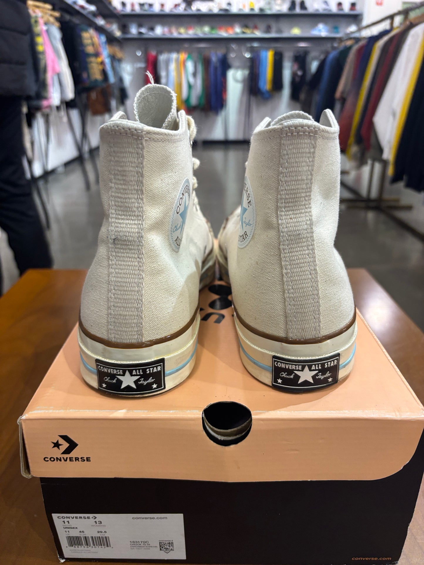Preowned Converse Chuck Taylor 70 HI Golf Le Fleur Parchment