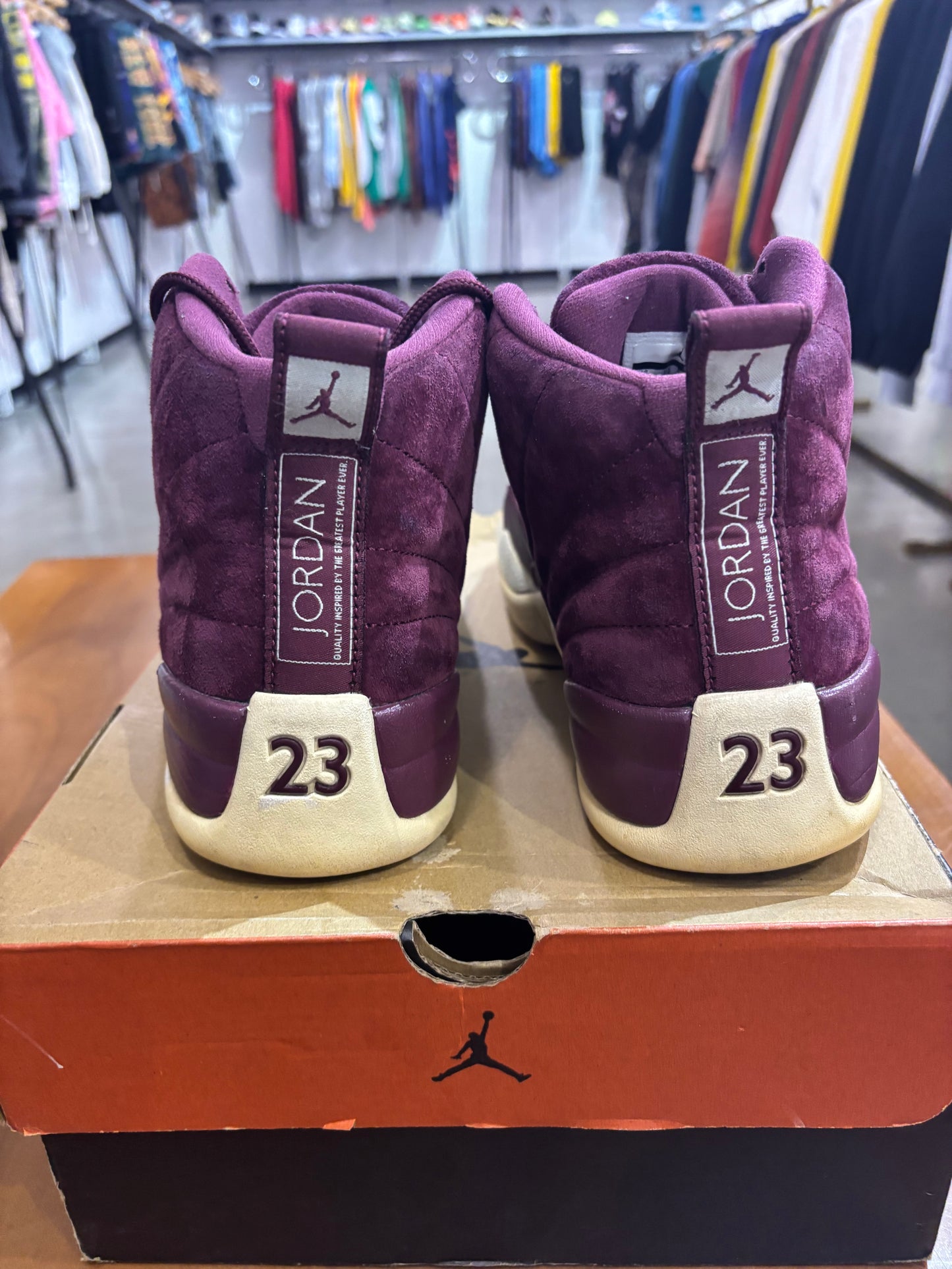 Preowned Air Jordan 12 Bordeaux