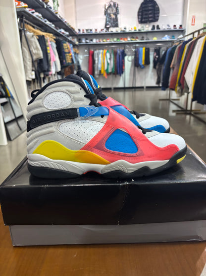 Air Jordan 8 White Multicolor