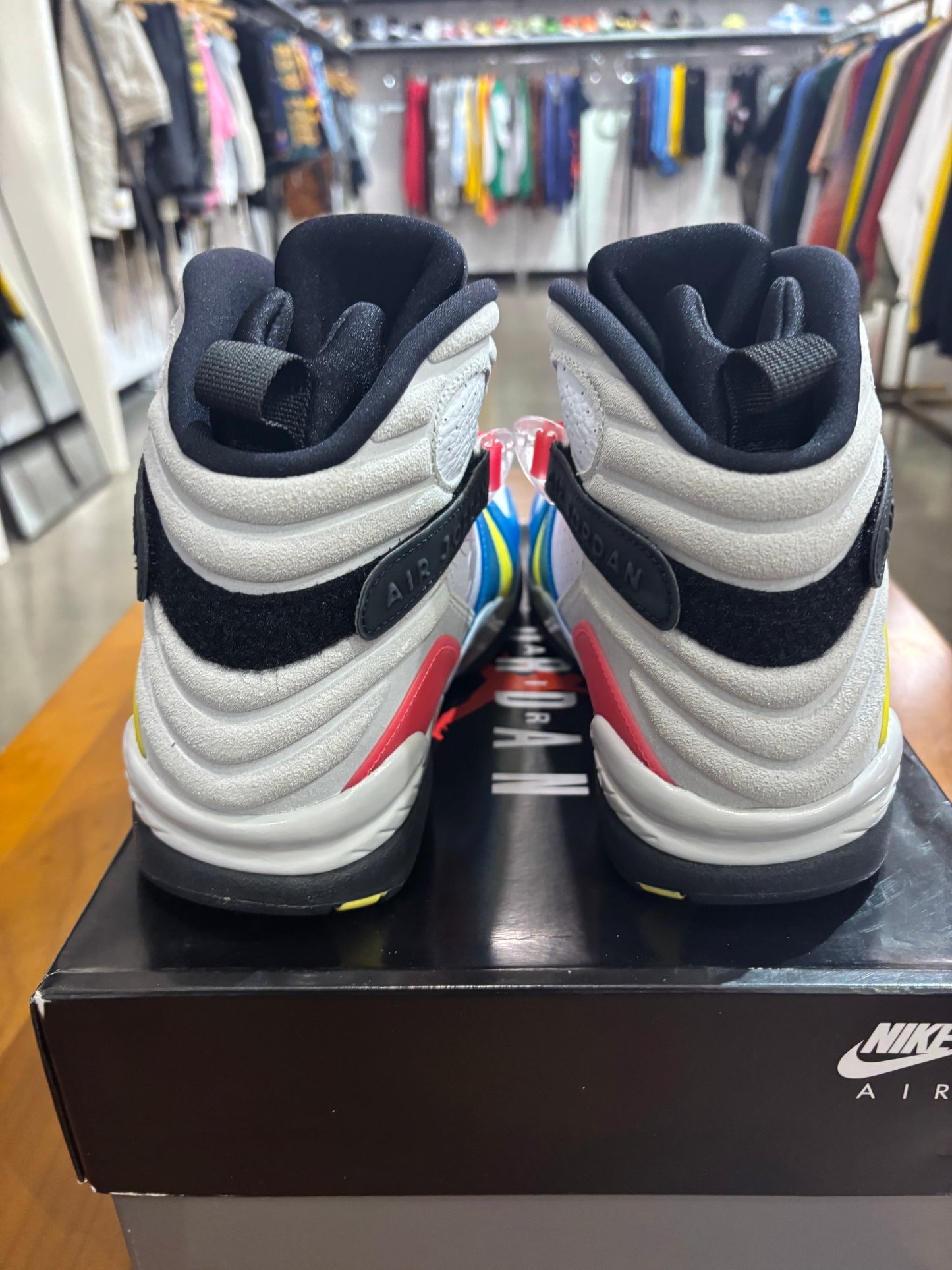 Air Jordan 8 White Multicolor