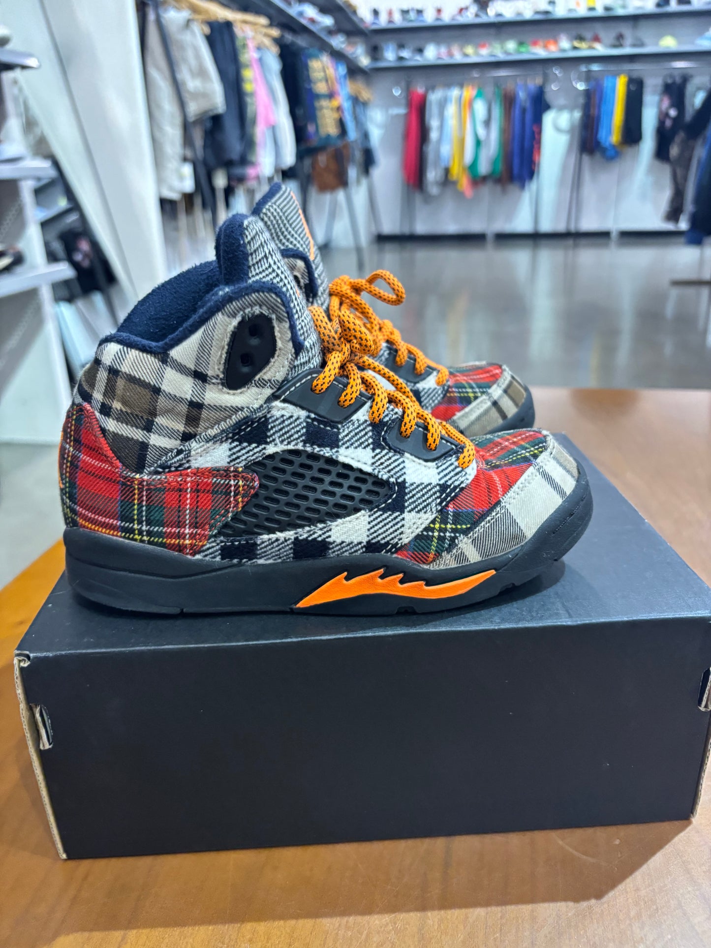 Preowned Air Jordan 5 Plaid