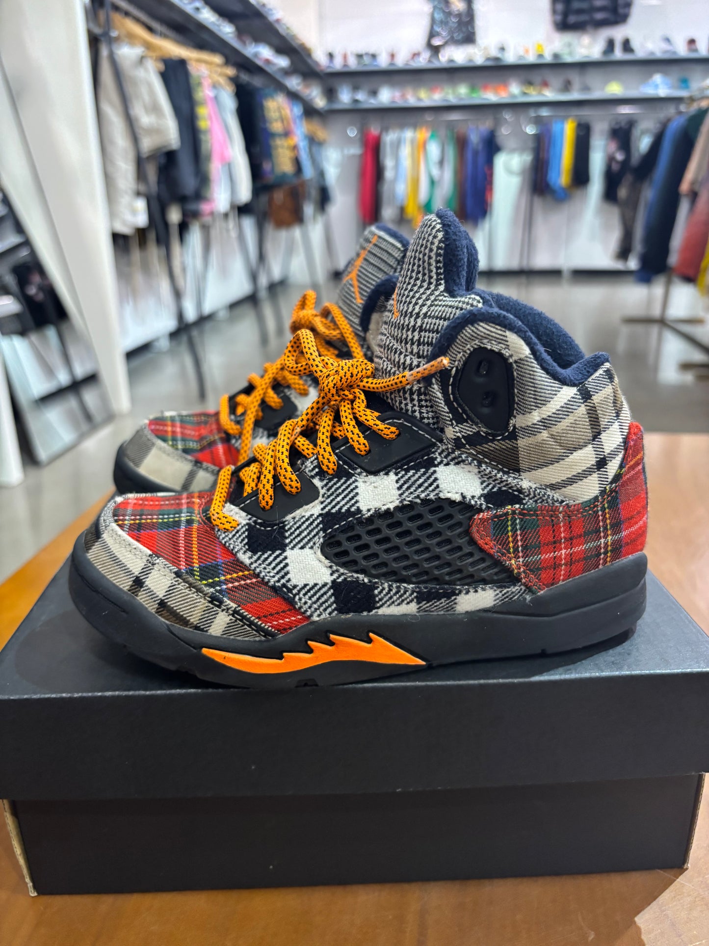 Preowned Air Jordan 5 Plaid
