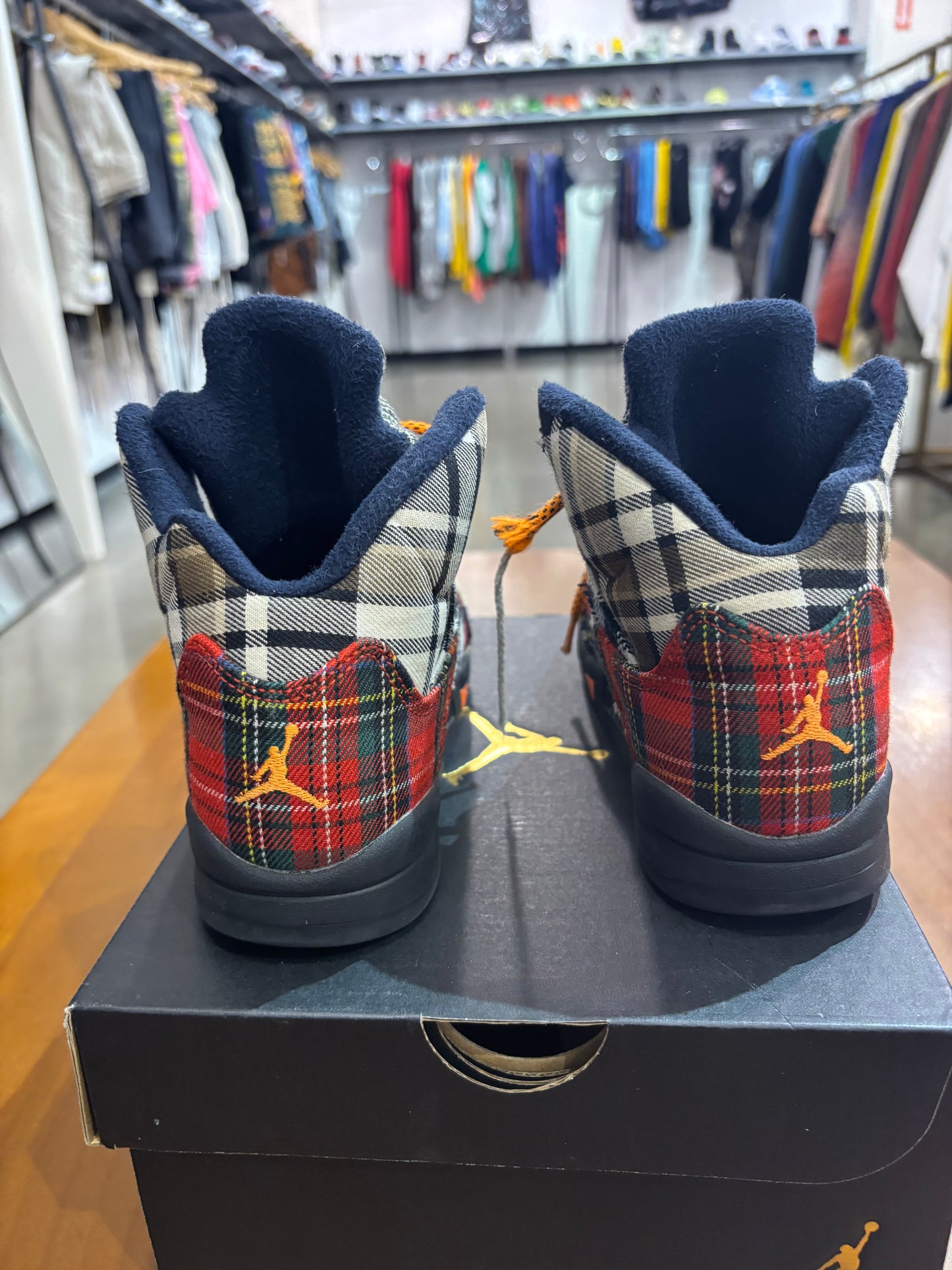 Preowned Air Jordan 5 Plaid