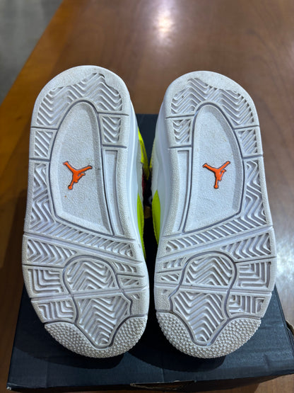 Preowned Air Jordan 4 White Lemon Pink