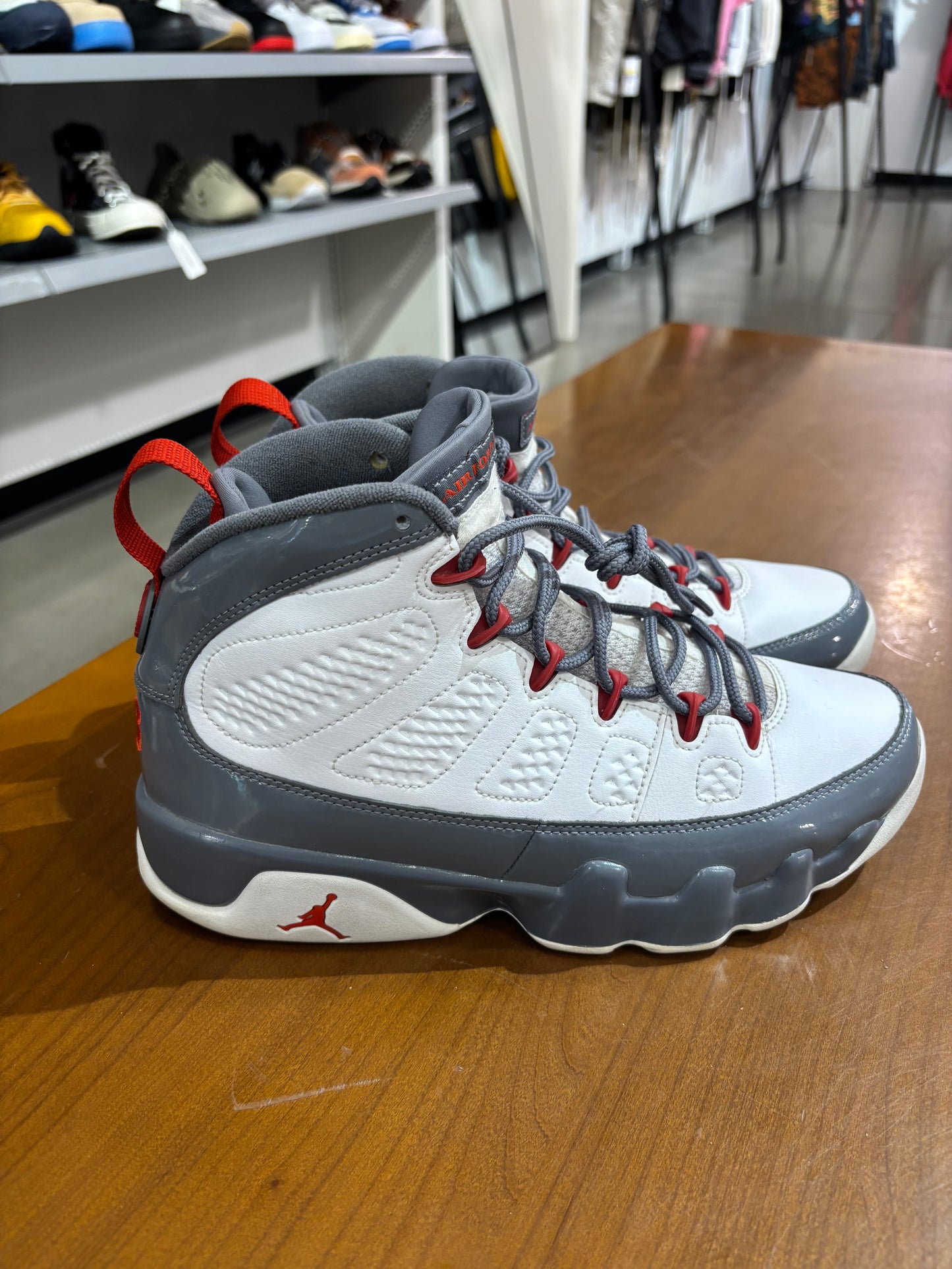 Preowned Air Jordan 9 Fire Red