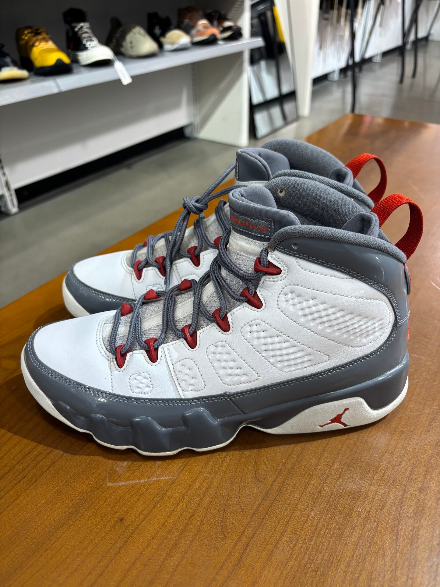Preowned Air Jordan 9 Fire Red