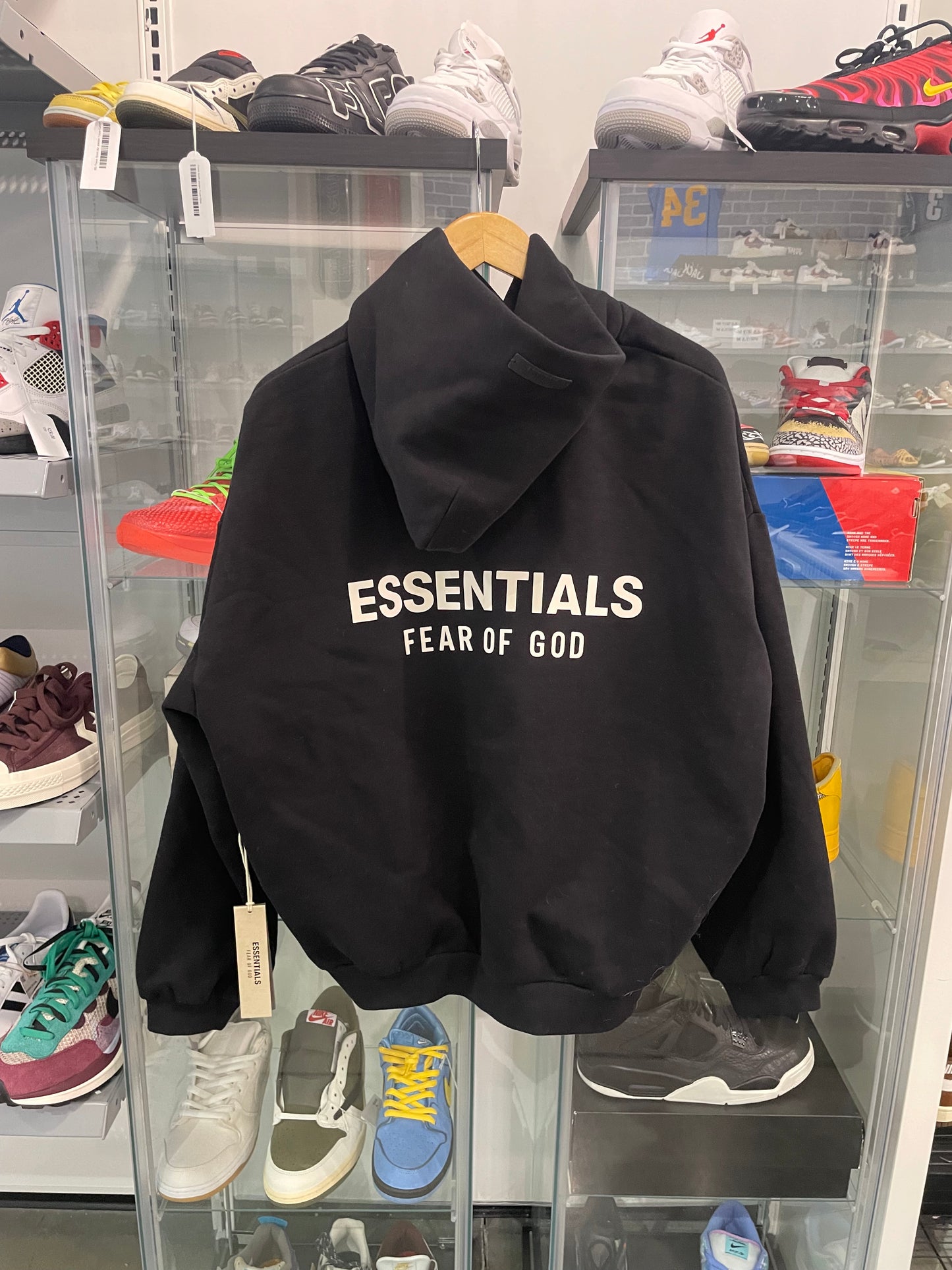 Fear of God Essentials Hoodie Black