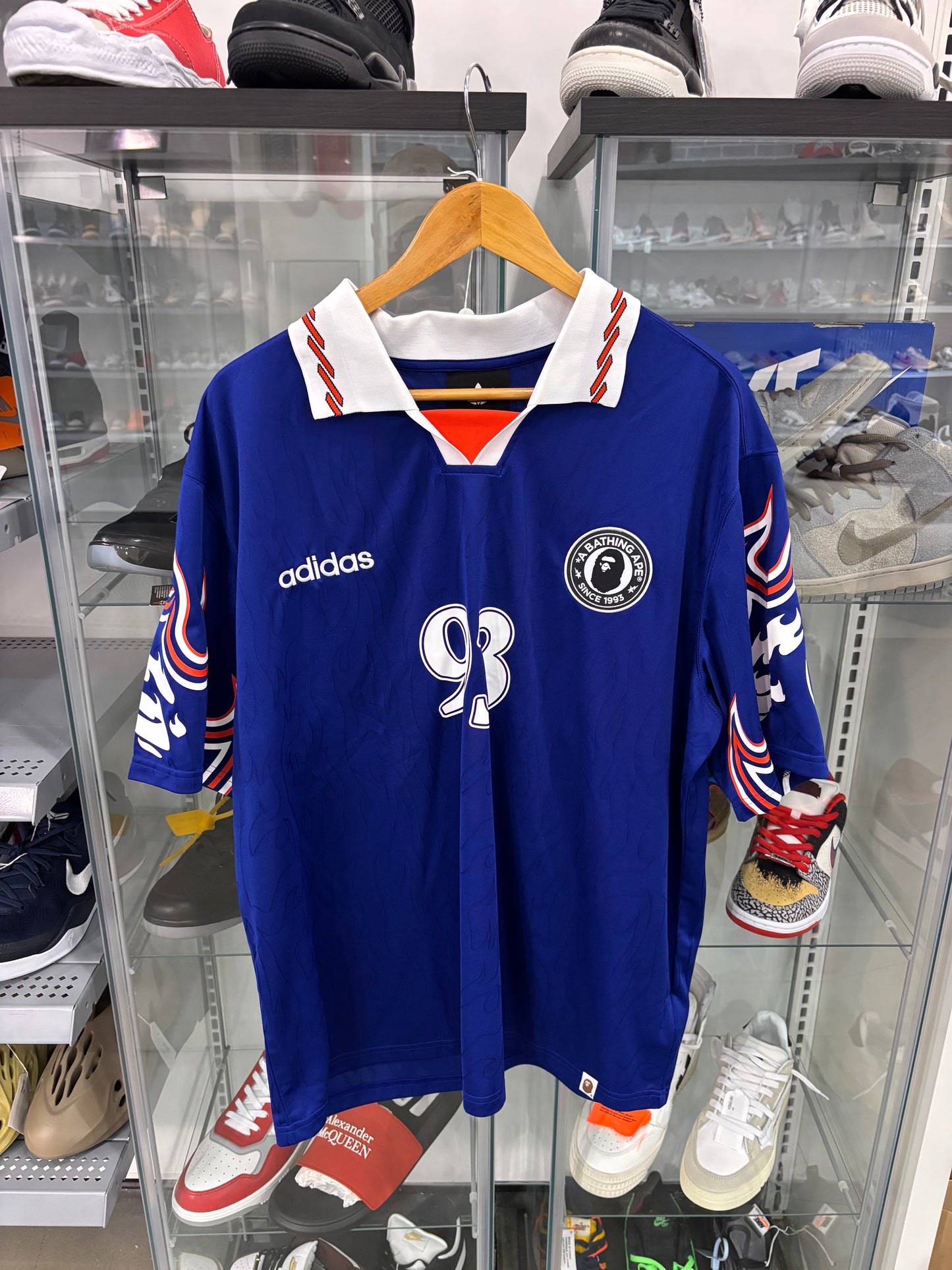 Adidas Bape Flame Jersey Blue