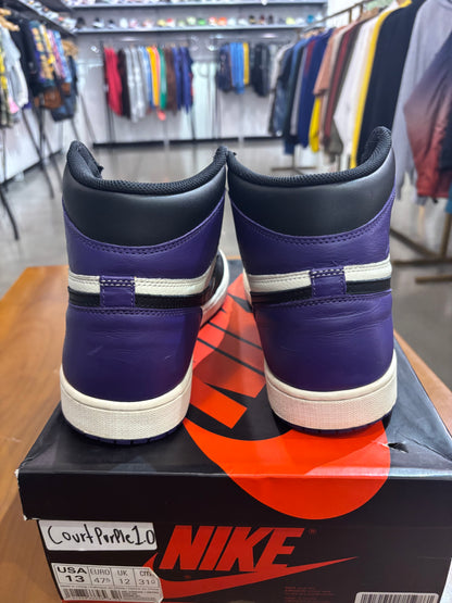 Preowned Air Jordan 1 Court Purple