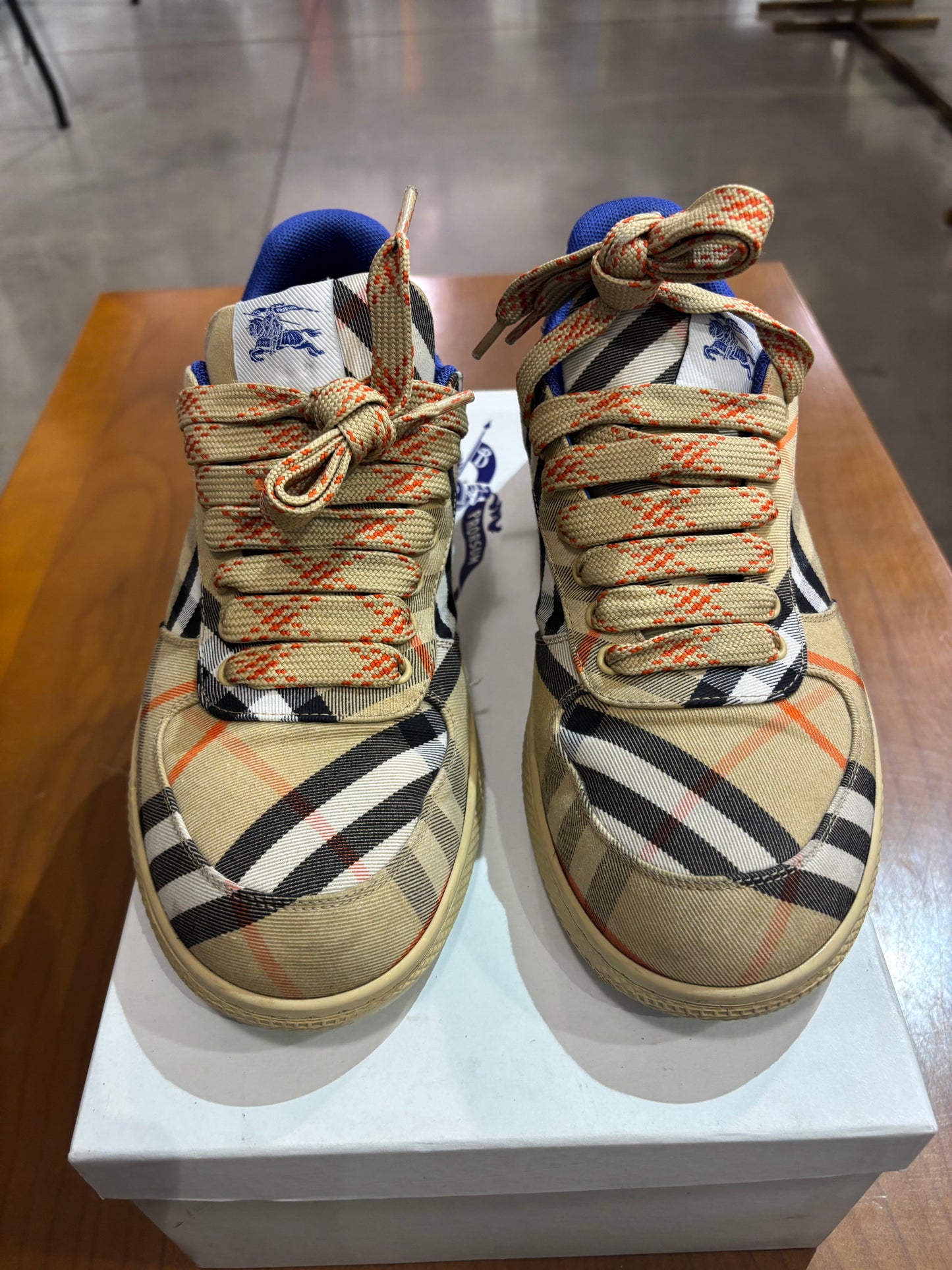 Preowned Burberry Check Terrace Sneakers