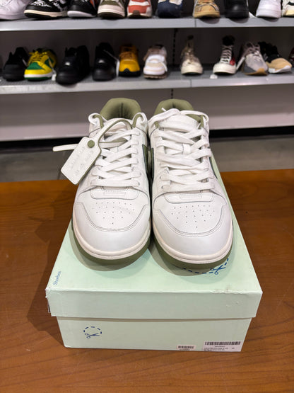 Preowned Off White Out Of Office Calf Leather White Sage
