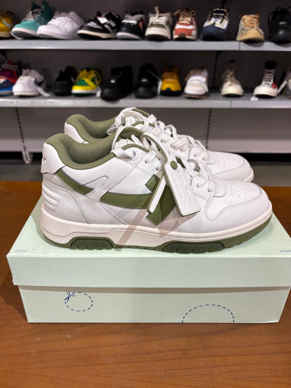 Preowned Off White Out Of Office Calf Leather White Sage