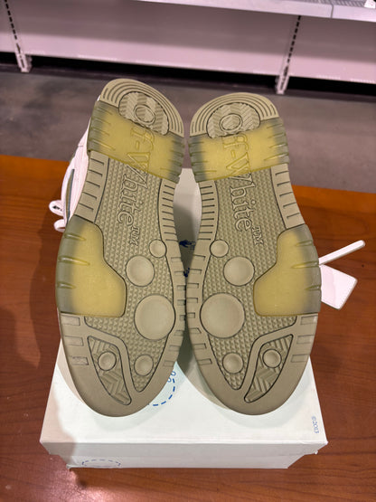 Preowned Off White Out Of Office Calf Leather White Sage