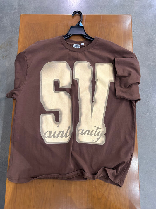 Preowned Saint Vanity SV T-Shirt Brown