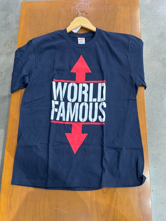 Supreme World Famous Tee Navy