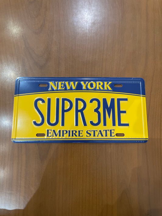 Supreme License Plate Multicolor
