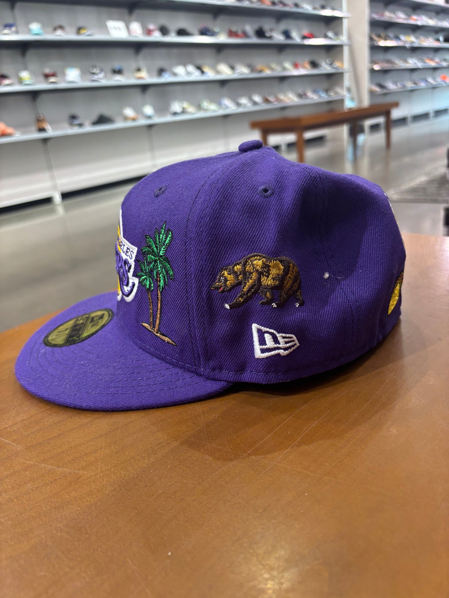 Preowned Lakers Fitted Hat Purple