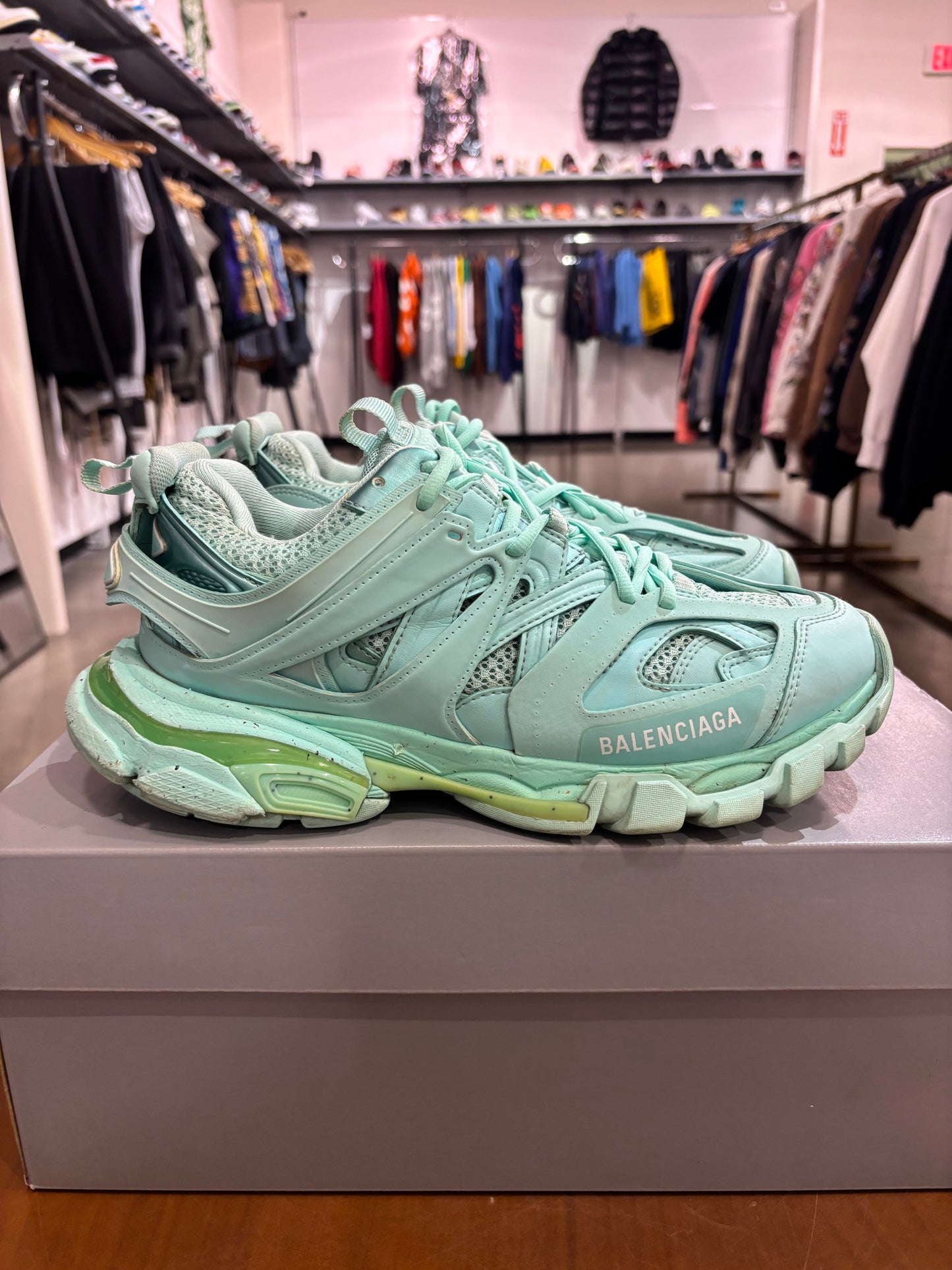 Preowned Balenciaga Track Green