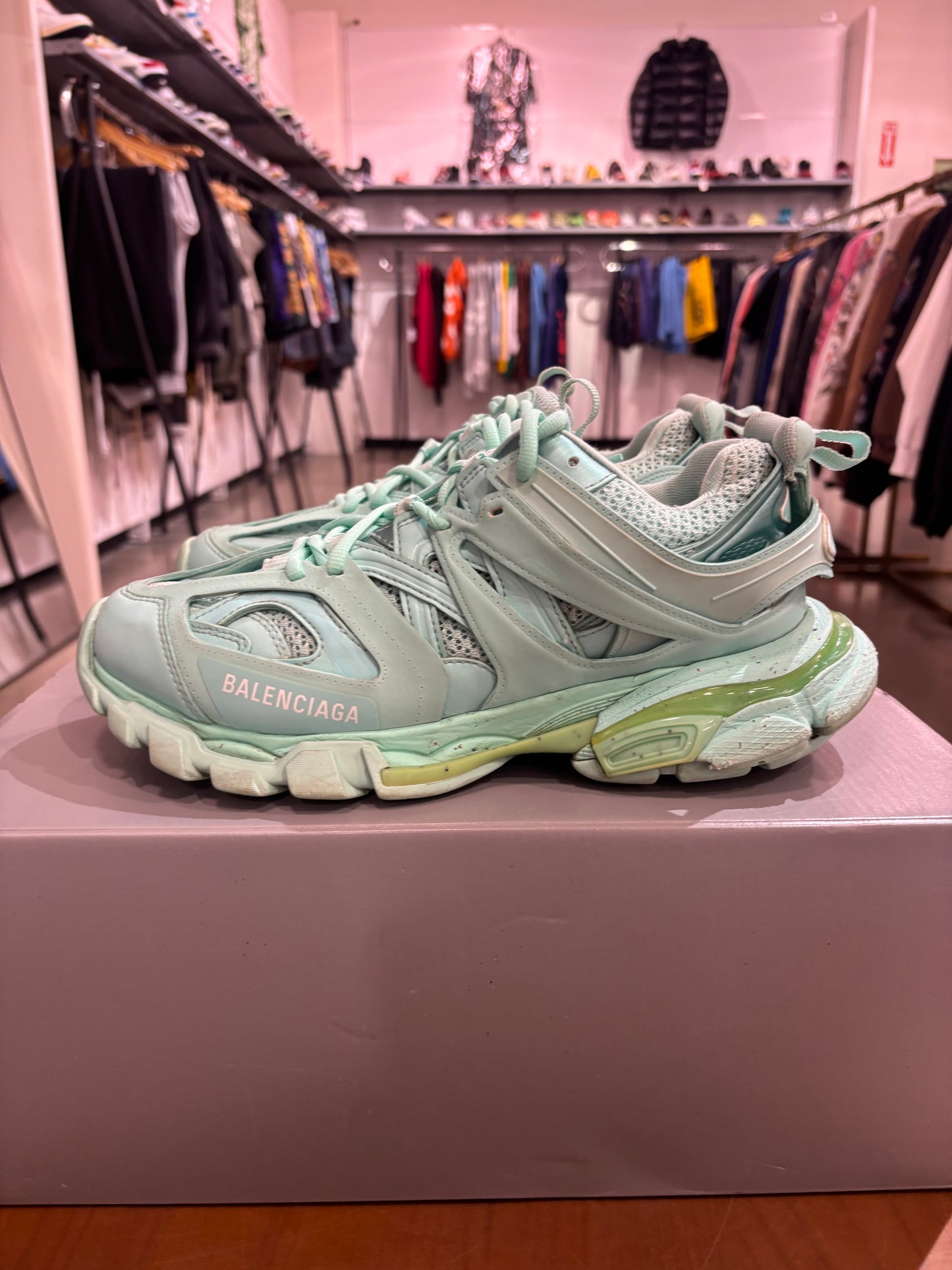 Preowned Balenciaga Track Green
