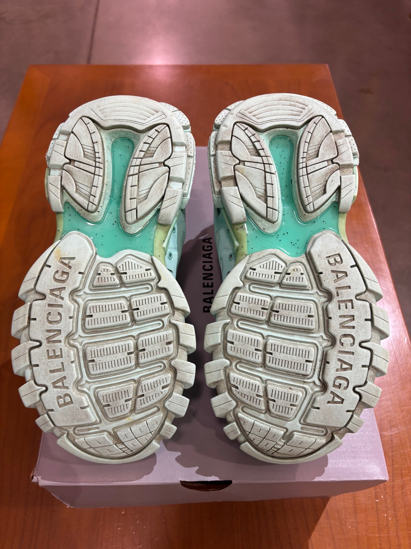 Preowned Balenciaga Track Green
