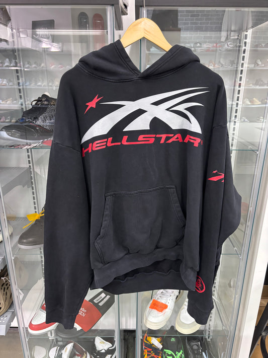 Preowned Hellstar Sport Logo Hoodie Black