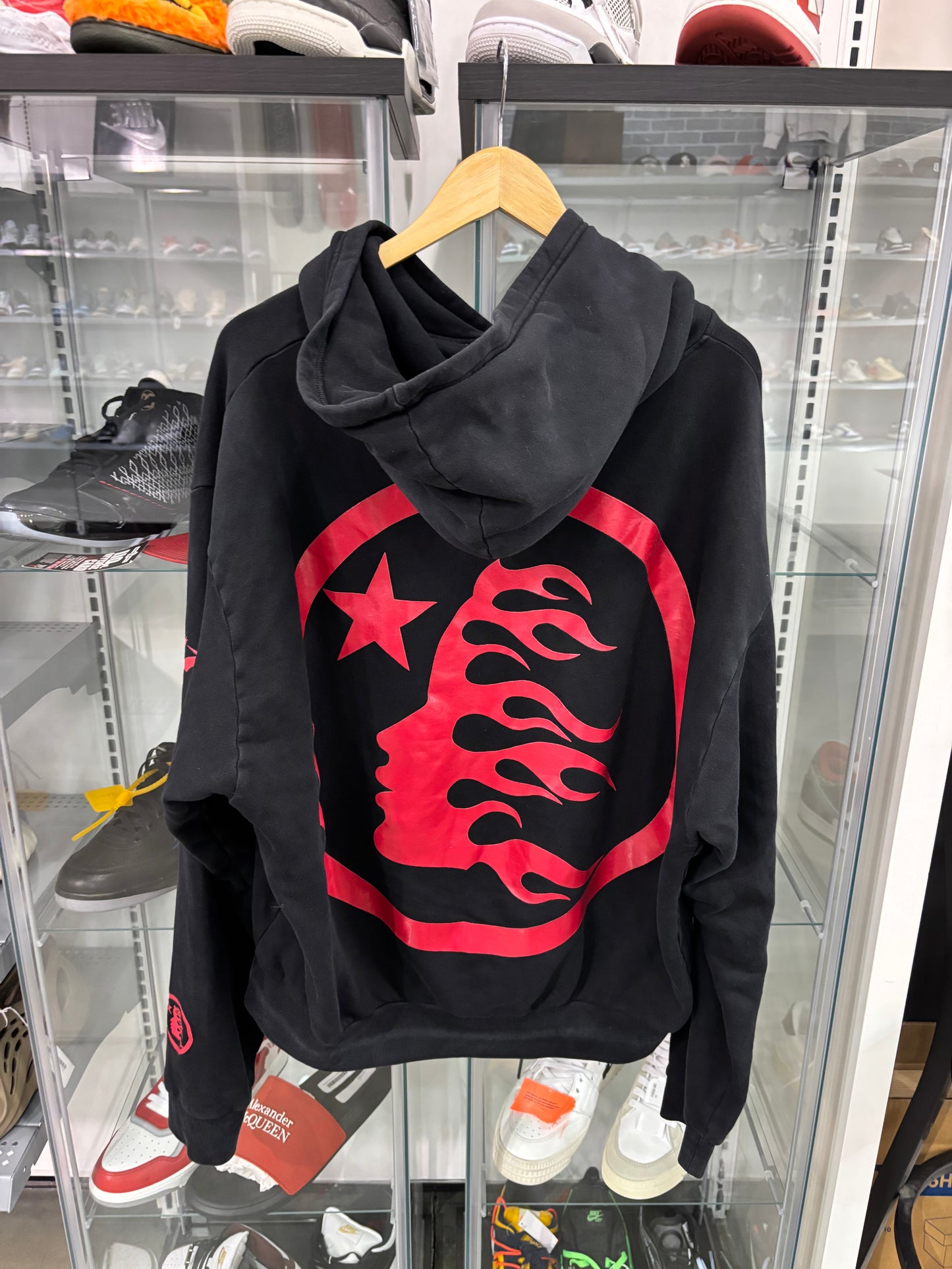 Preowned Hellstar Sport Logo Hoodie Black