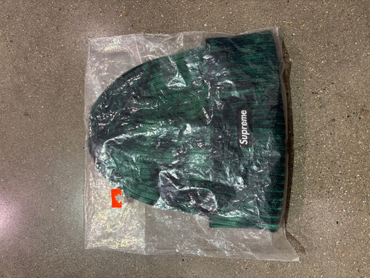 Supreme Overdyed Beanie(SS24) Splatter Green