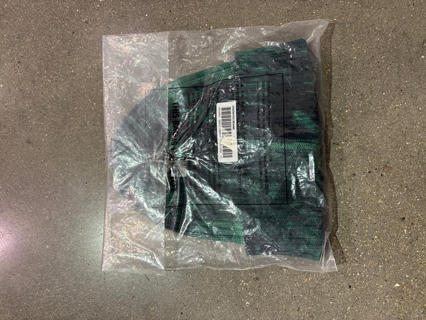 Supreme Overdyed Beanie(SS24) Splatter Green