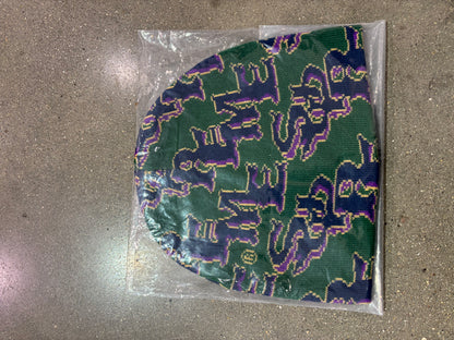 Supreme Slanted Gothic Outline Beanie Green