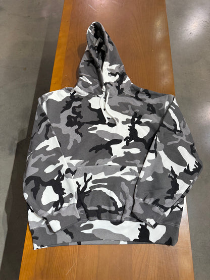 Supreme Satin Applique Hooded Sweatshirt Snow Camo