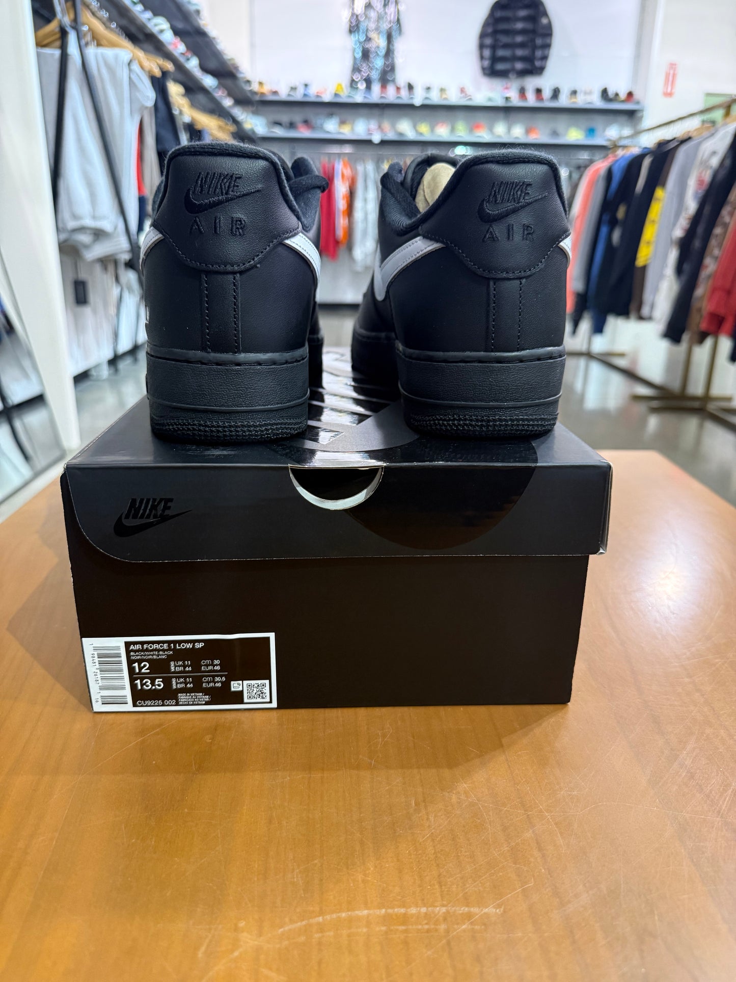 Supreme Air Force 1 Low Black White
