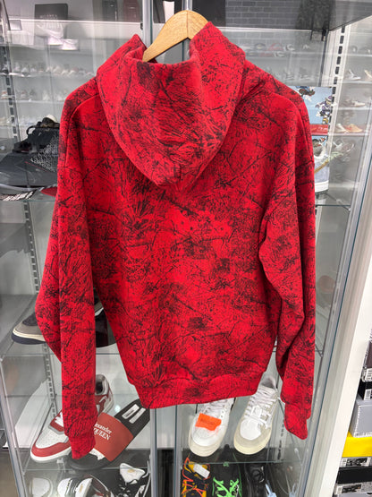 Preowned Sp5der Hoodie Red Black