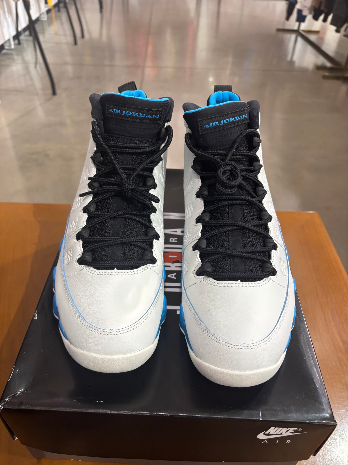Preowoned Air Jordan 9 Powder Blue