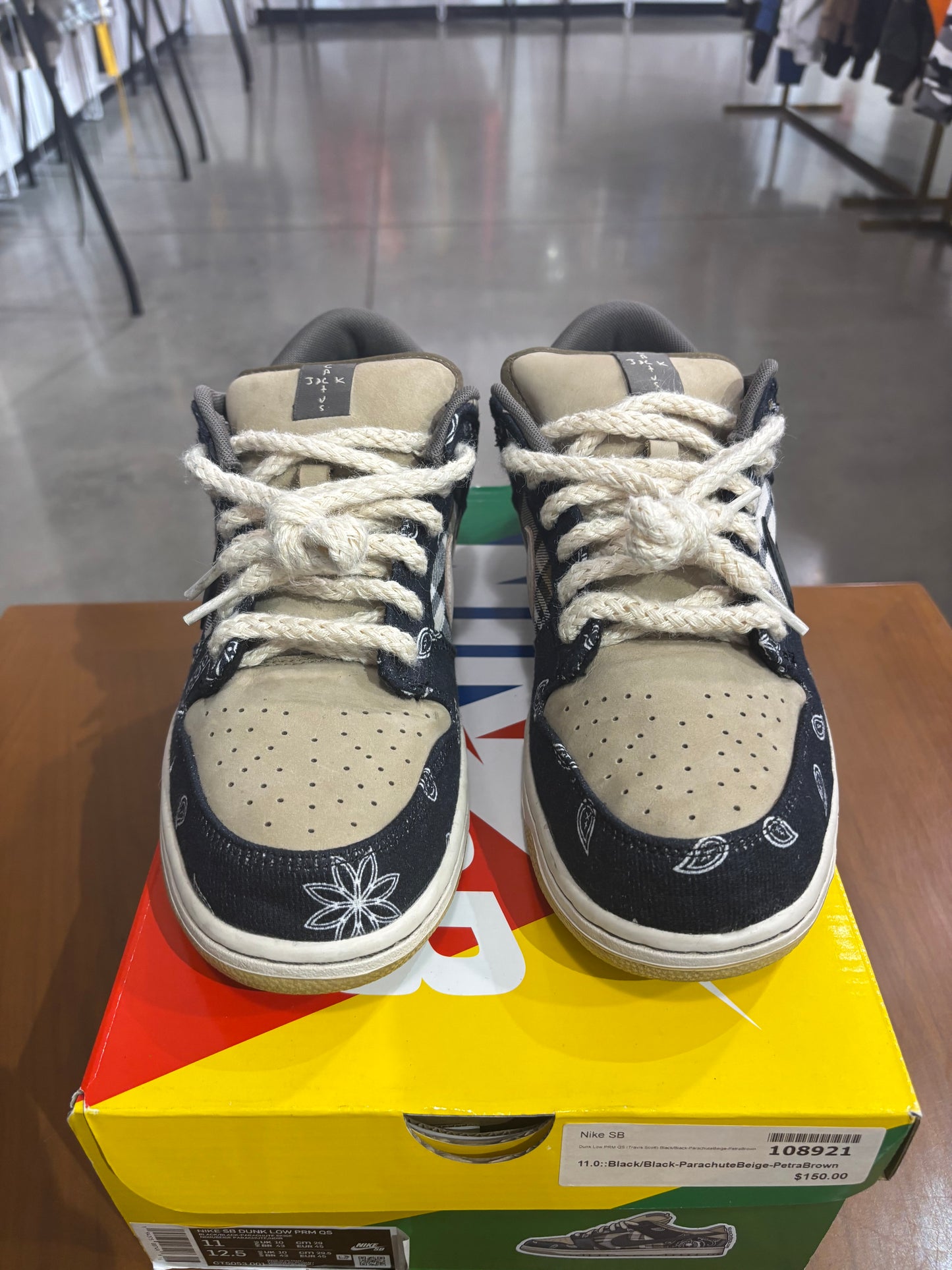 Preowned Travis Scott Nike SB Dunk Low