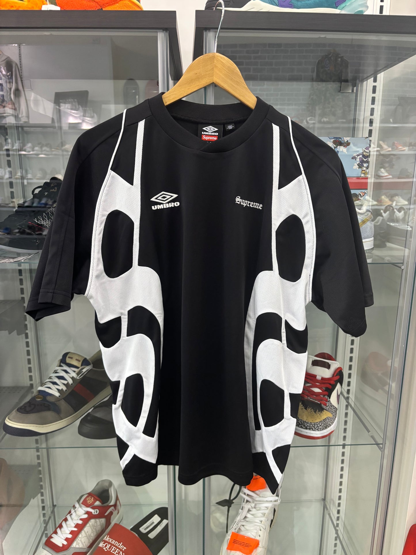 Supreme Umbro Old English Soccer Jersey Black