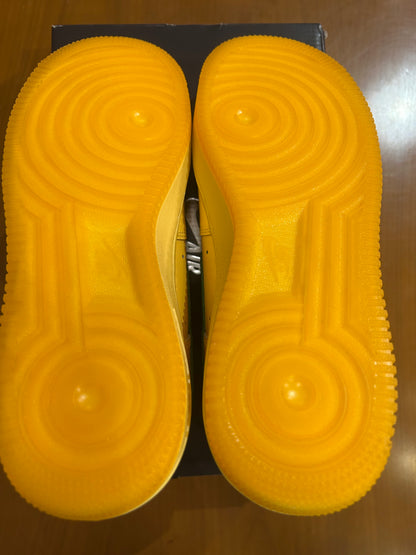 Nike Air Force 1 Low Patent Leather Topaz Gold Pine Green