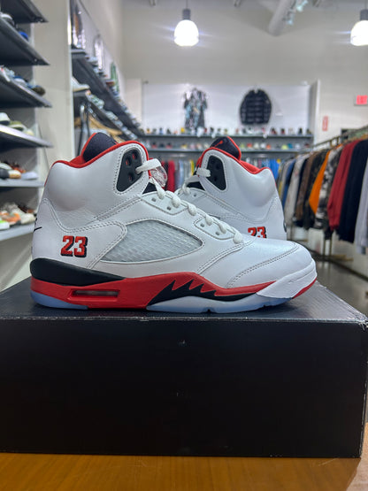 Air Jordan 5 Fire Red Black Tongue