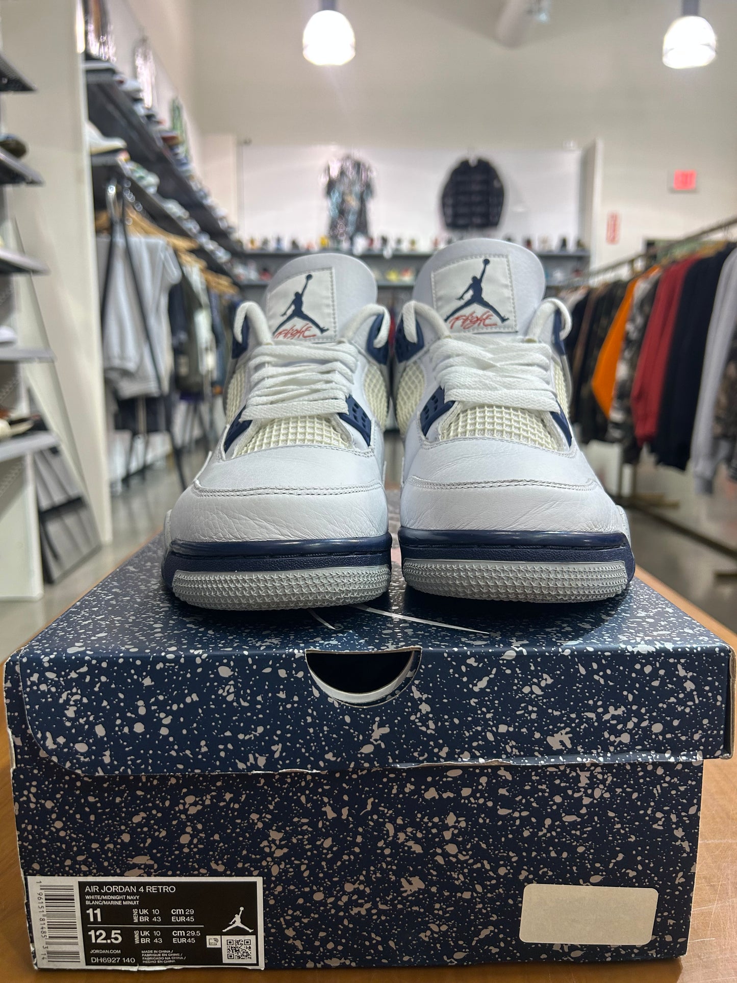 Preowned Air Jordan 4 Midnight Navy